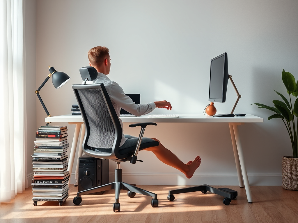 Simple Daily Habits: Banish 'Tech Neck' & Boost Home Office Posture
